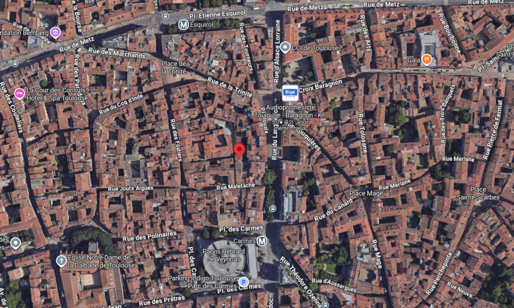 rue du quartier des carmes toulouse centre ville